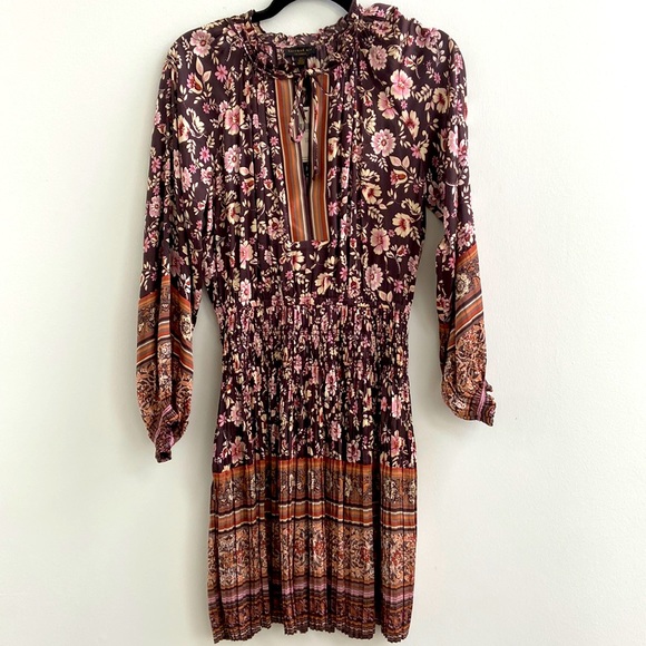 NWT Current Air for Anthropologie Boho Mini Floral Dress - Picture 1 of 8